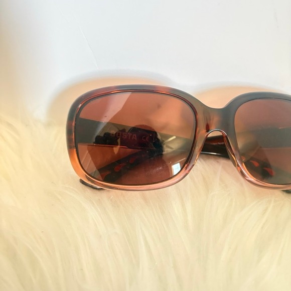 Costa Del Mar 6S9041 GANNET Sunglasses Brown Tortoise Ladies Oversized Shades - Picture 14 of 16